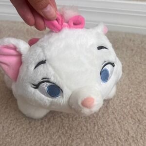Disney Store Marie‎ Plush Aristocats Authentic White Pink Bow Kitten